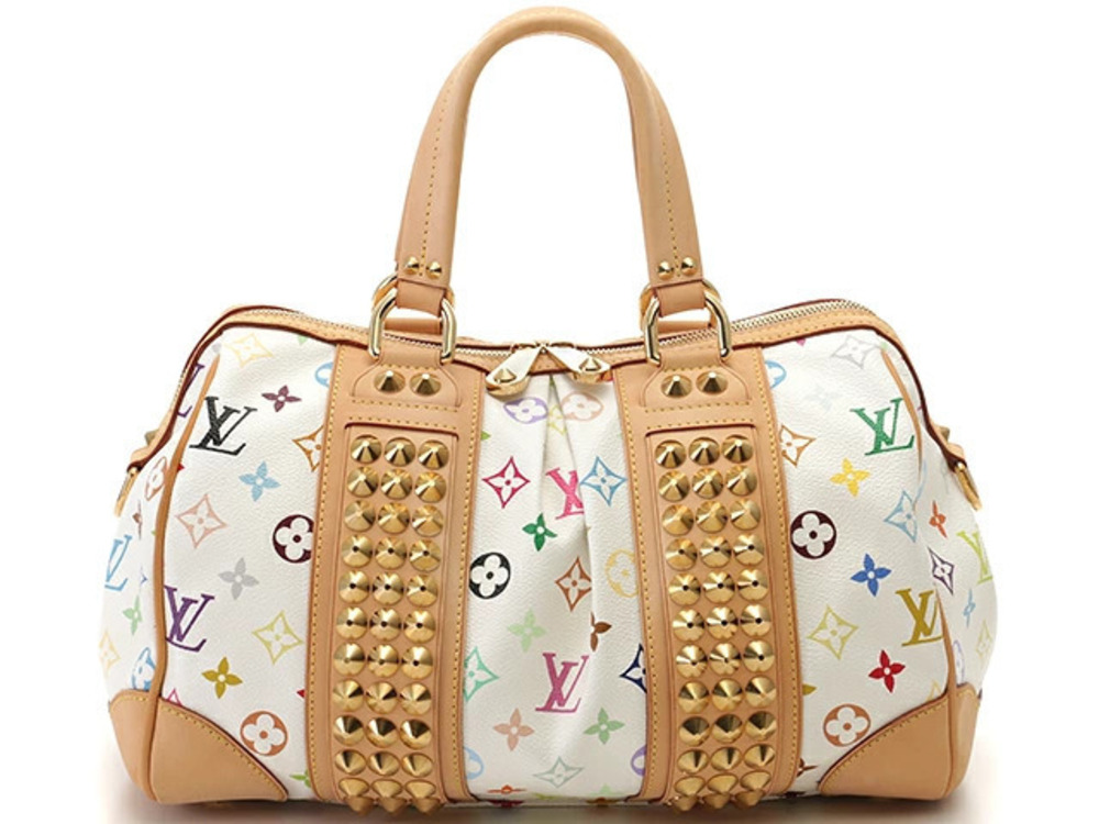 LOUIS VUITTON Courtney Multicolor Blanc White
